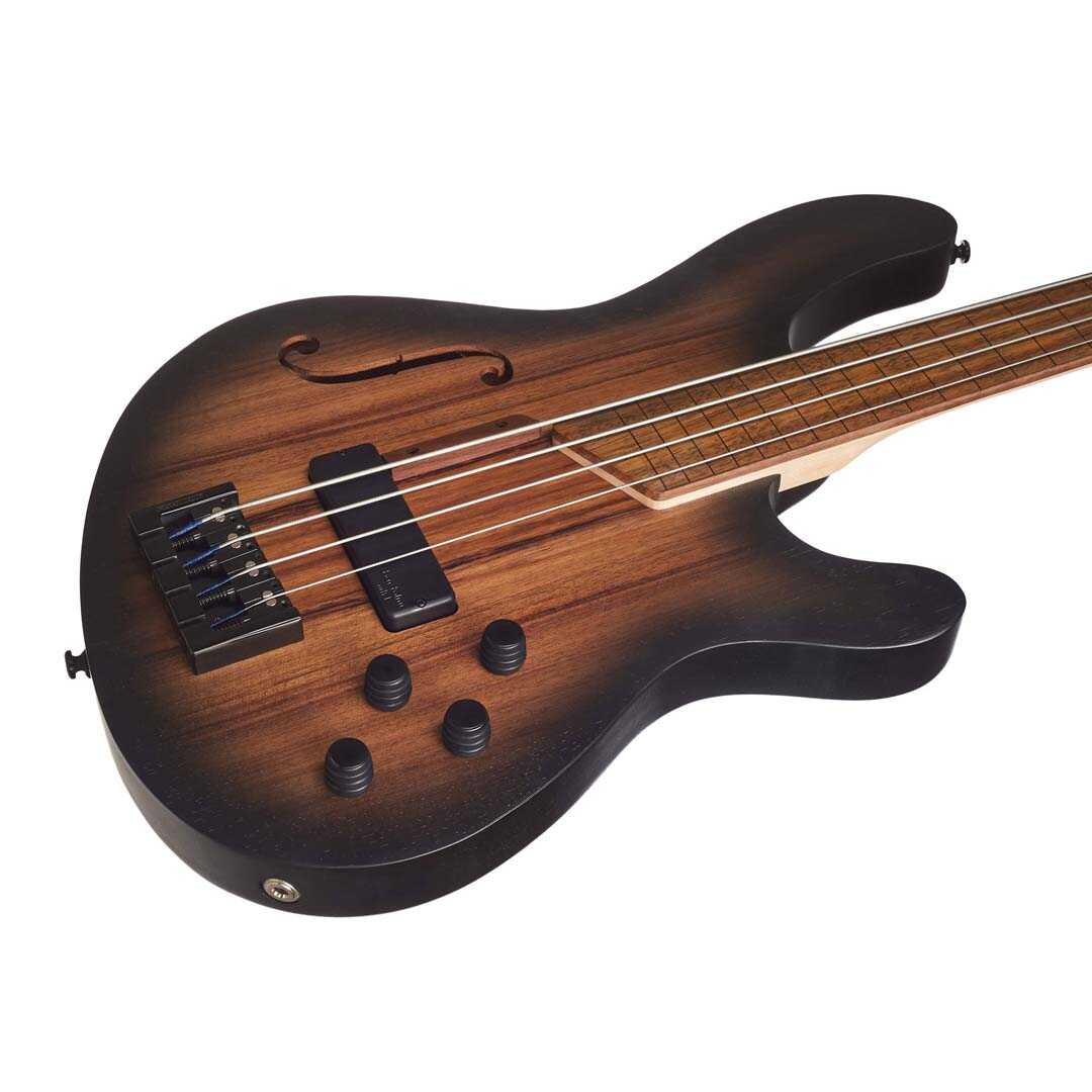 Cort B4FL MHPZ Fretless Bass Guitar